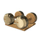 PENT. COLMIA - Luxury Dumbbells on Wooden Stand