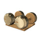 PENT. COLMIA - Luxury Dumbbells on Wooden Stand