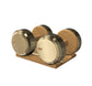 PENT. COLMIA - Luxury Dumbbells on Wooden Stand