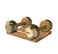 PENT. COLMIA - Luxury Dumbbells on Wooden Stand