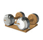 PENT. COLMIA - Luxury Dumbbells on Wooden Stand