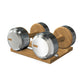 PENT. COLMIA - Luxury Dumbbells on Wooden Stand
