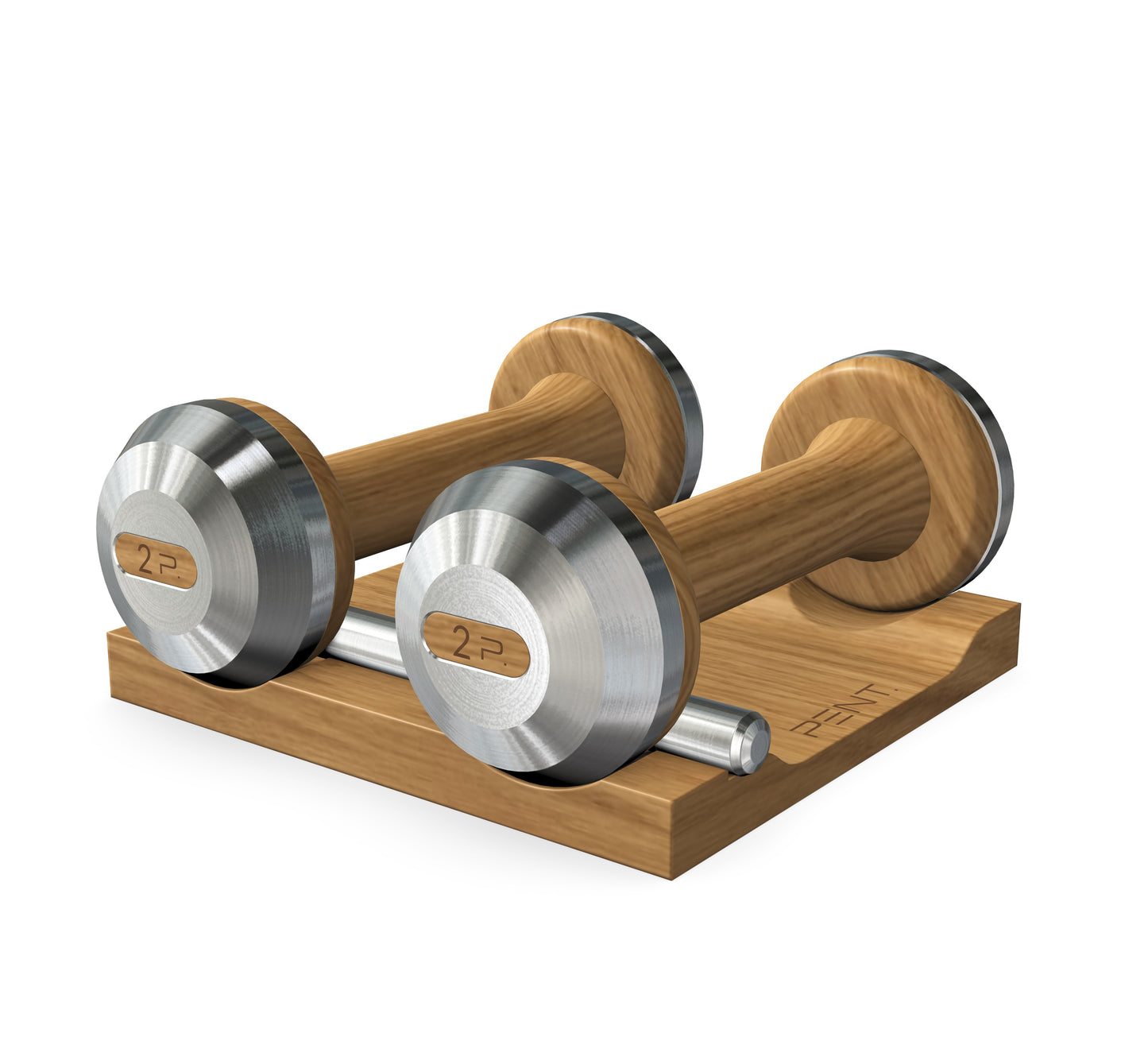 PENT. COLMIA - Luxury Dumbbells on Wooden Stand