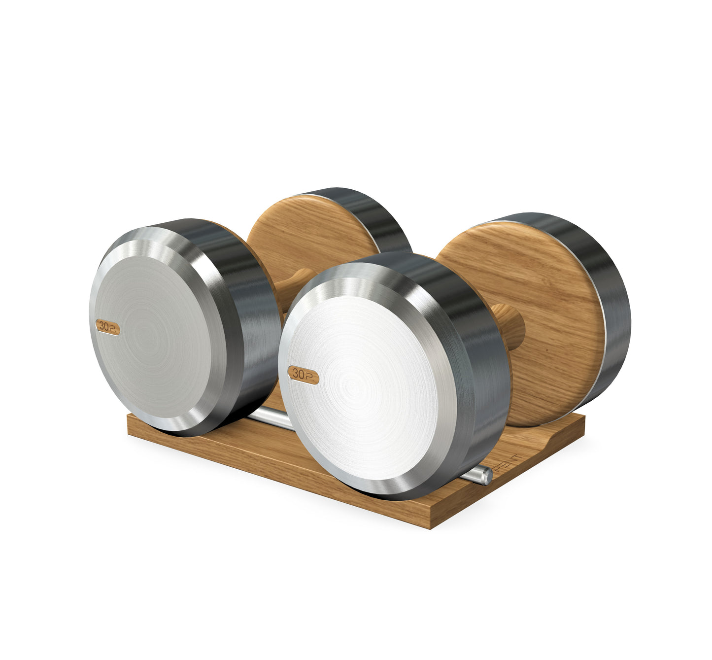 PENT. COLMIA - Luxury Dumbbells on Wooden Stand