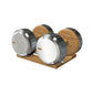 PENT. COLMIA - Luxury Dumbbells on Wooden Stand