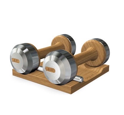 PENT. COLMIA - Luxury Dumbbells on Wooden Stand