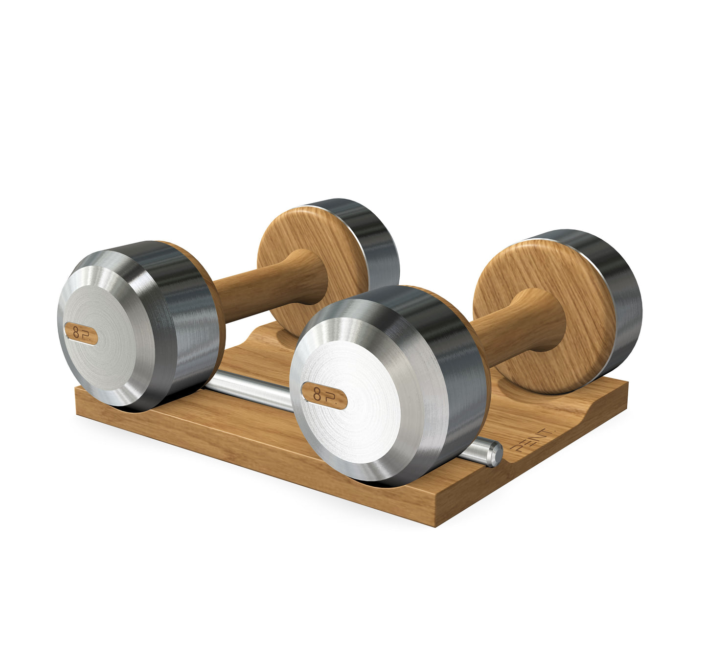 PENT. COLMIA - Luxury Dumbbells on Wooden Stand