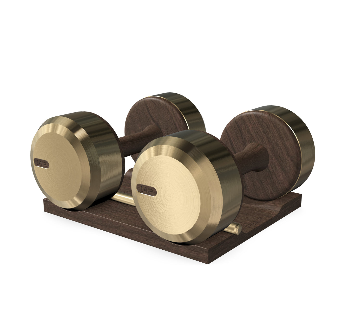 PENT. COLMIA - Luxury Dumbbells on Wooden Stand