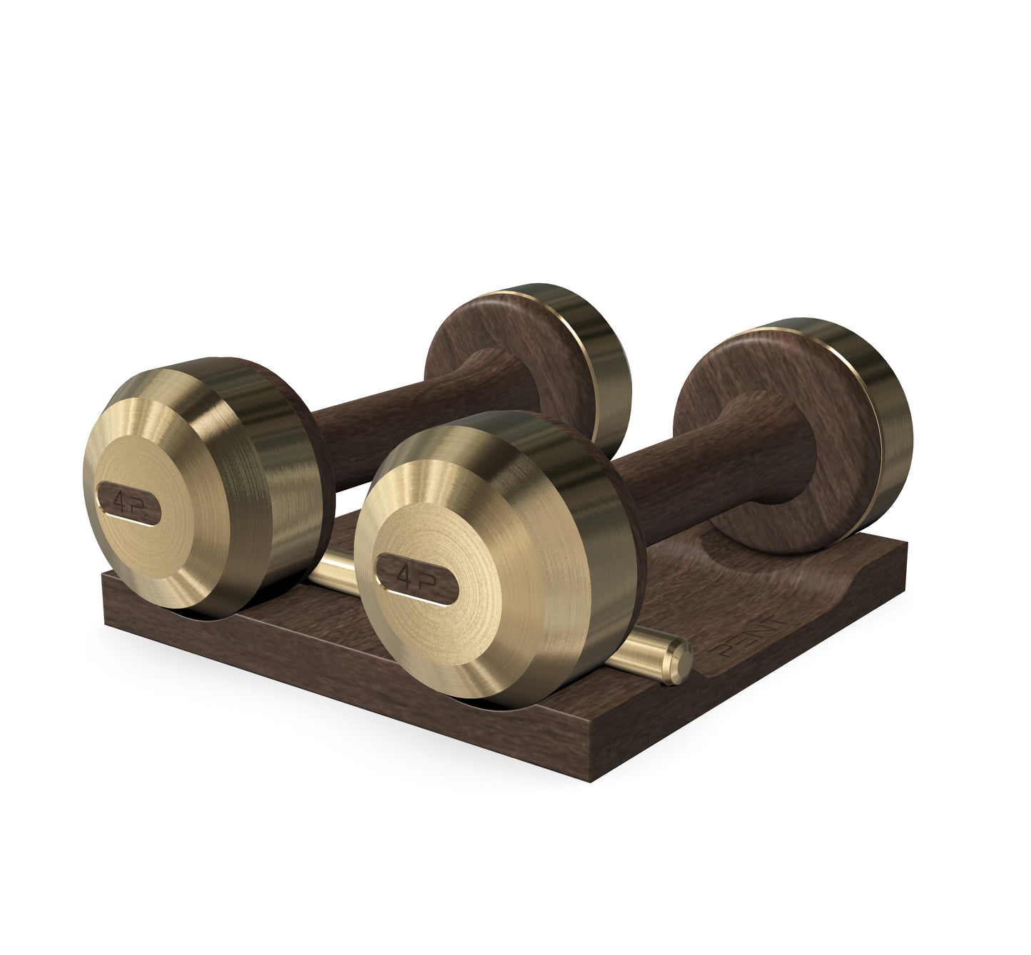 PENT. COLMIA - Luxury Dumbbells on Wooden Stand