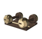 PENT. COLMIA - Luxury Dumbbells on Wooden Stand