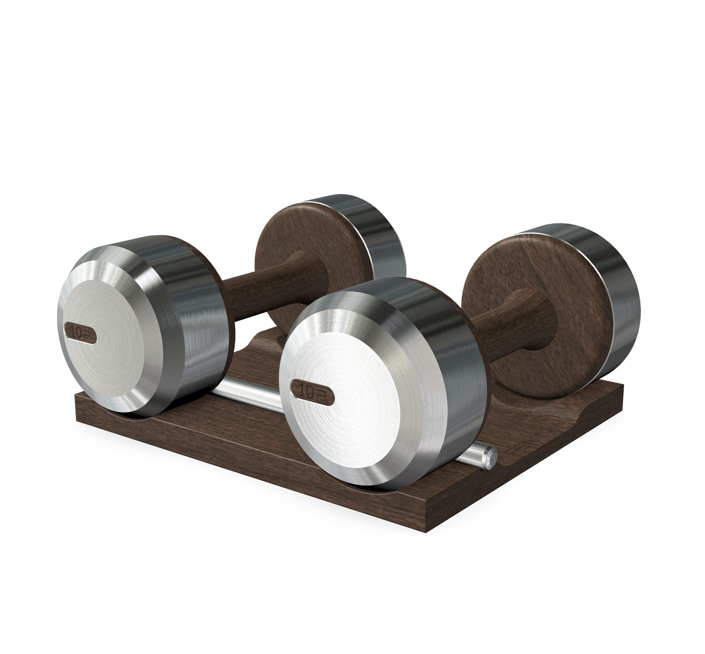 PENT. COLMIA - Luxury Dumbbells on Wooden Stand