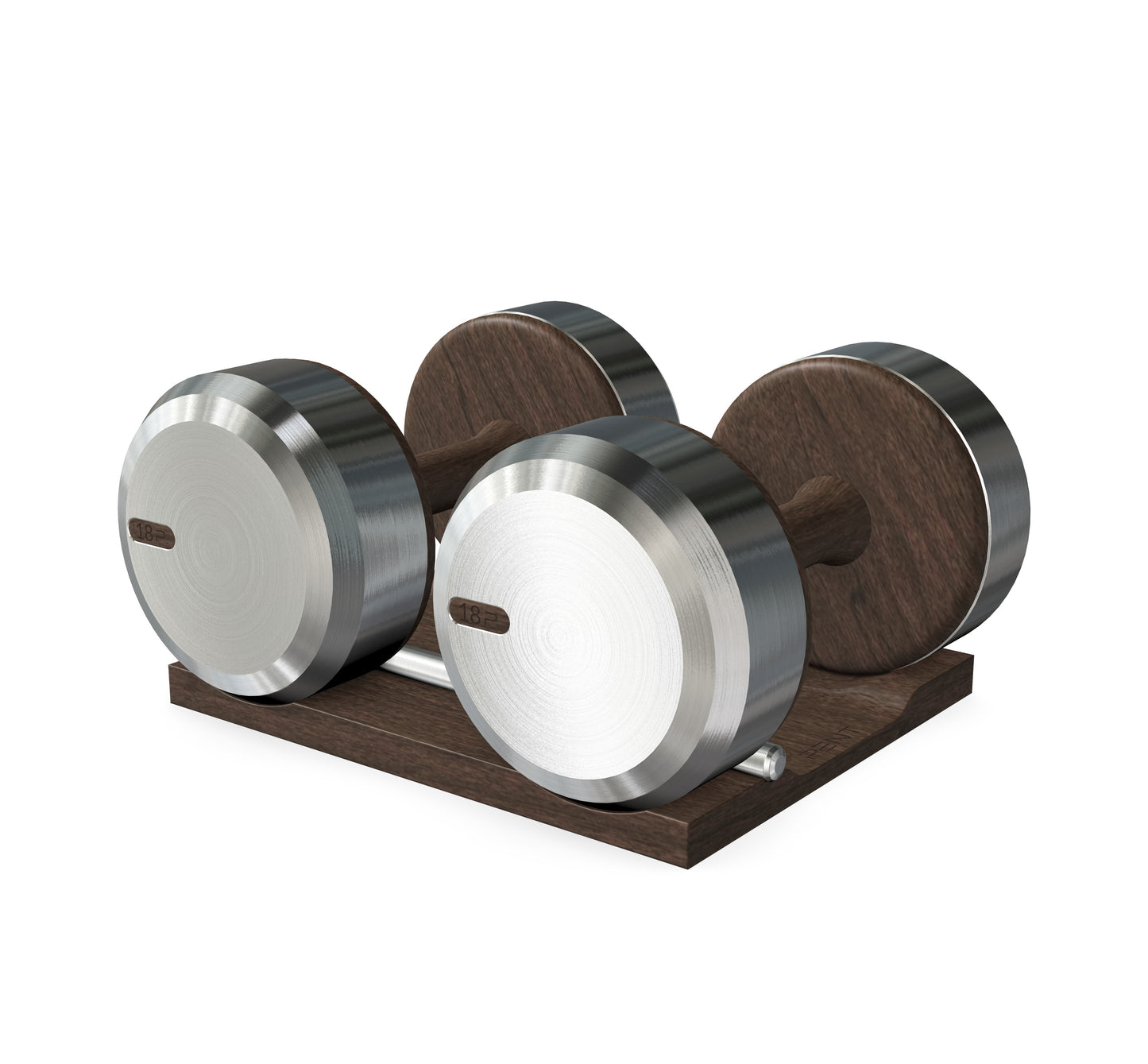 PENT. COLMIA - Luxury Dumbbells on Wooden Stand