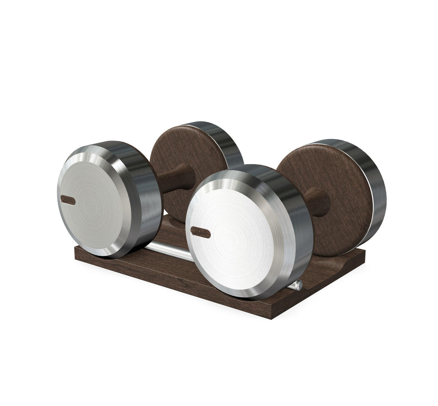 PENT. COLMIA - Luxury Dumbbells on Wooden Stand