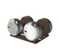 PENT. COLMIA - Luxury Dumbbells on Wooden Stand