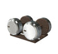 PENT. COLMIA - Luxury Dumbbells on Wooden Stand
