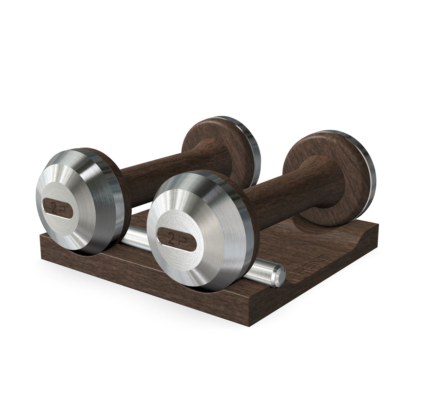 PENT. COLMIA - Luxury Dumbbells on Wooden Stand