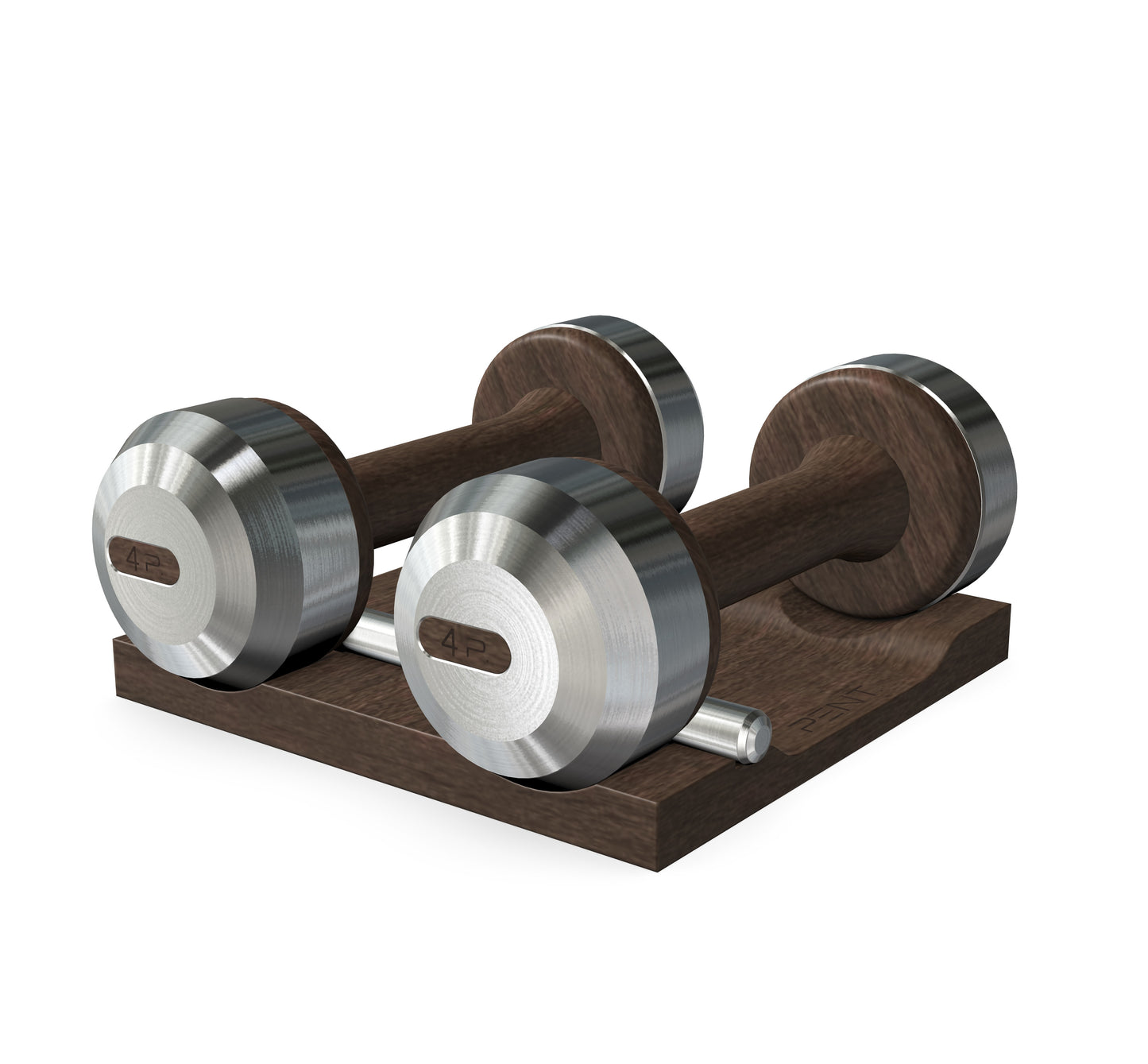 PENT. COLMIA - Luxury Dumbbells on Wooden Stand