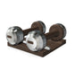 PENT. COLMIA - Luxury Dumbbells on Wooden Stand