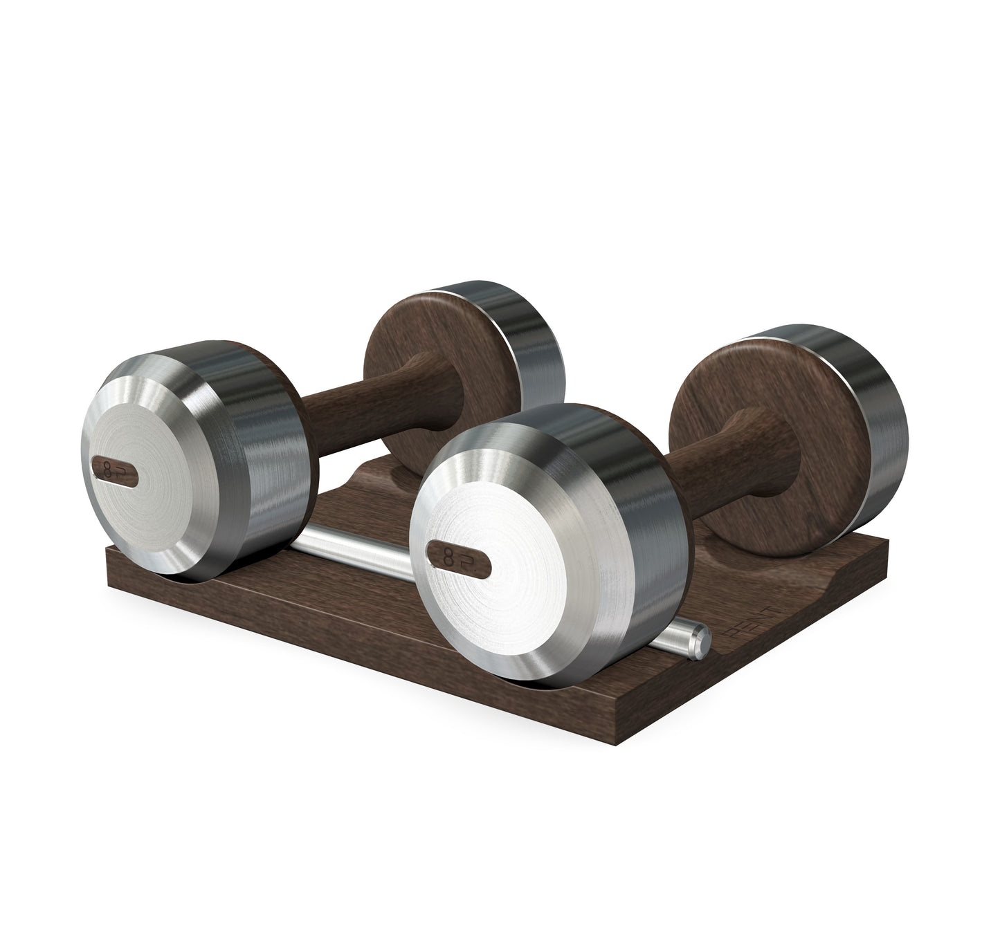 PENT. COLMIA - Luxury Dumbbells on Wooden Stand