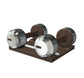 PENT. COLMIA - Luxury Dumbbells on Wooden Stand