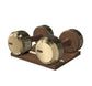 PENT. COLMIA - Luxury Dumbbells on Wooden Stand