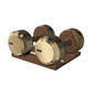 PENT. COLMIA - Luxury Dumbbells on Wooden Stand