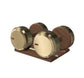 PENT. COLMIA - Luxury Dumbbells on Wooden Stand