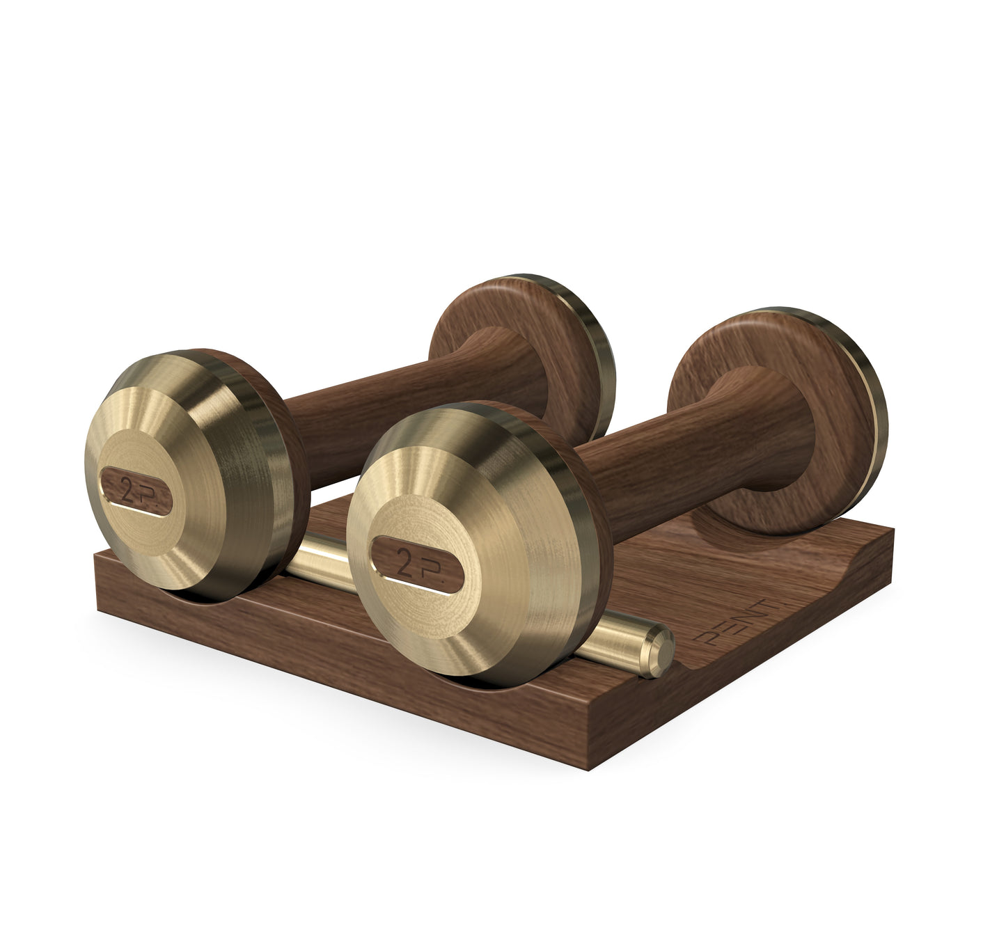 PENT. COLMIA - Luxury Dumbbells on Wooden Stand