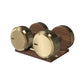 PENT. COLMIA - Luxury Dumbbells on Wooden Stand