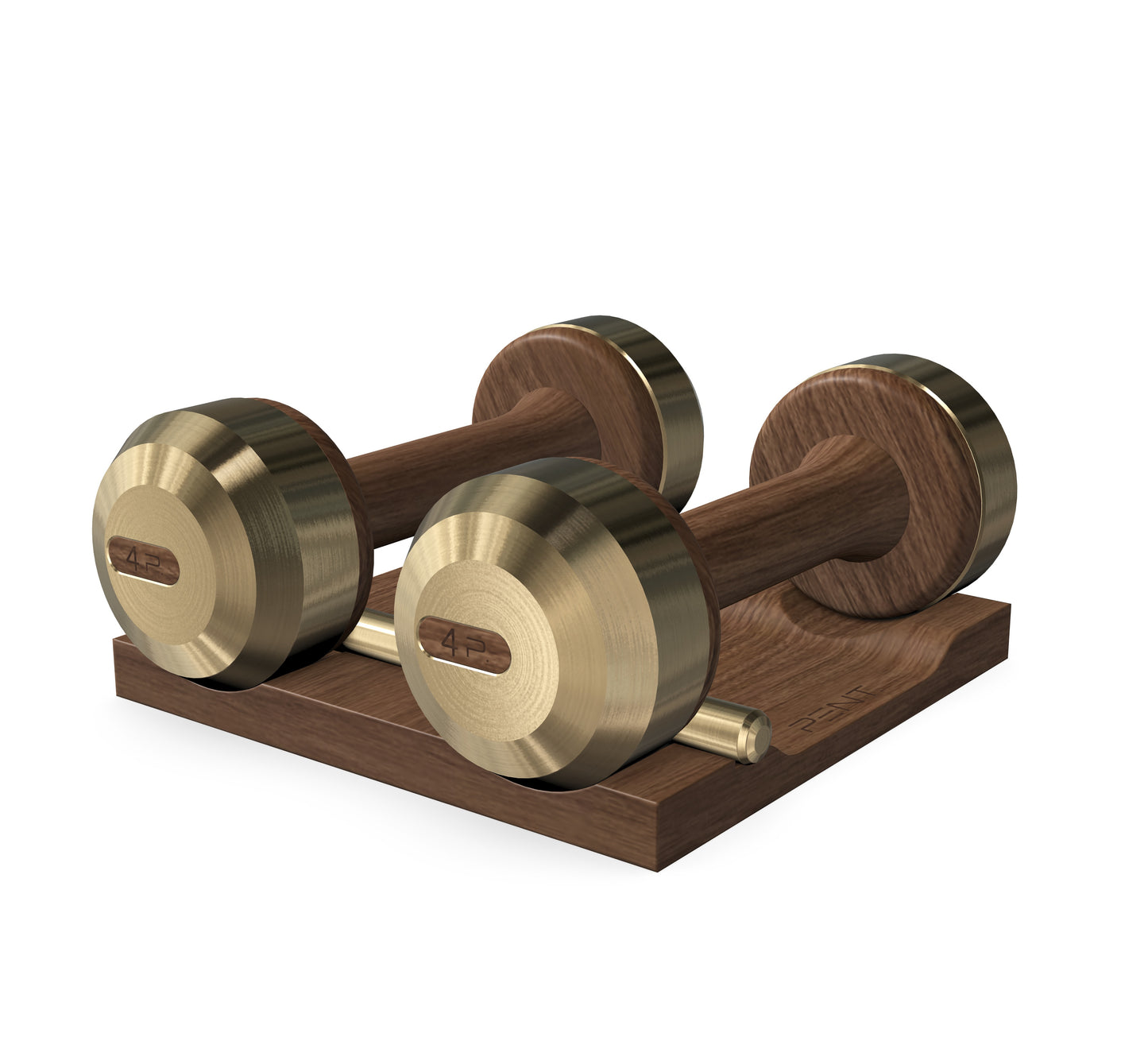 PENT. COLMIA - Luxury Dumbbells on Wooden Stand