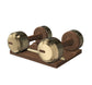 PENT. COLMIA - Luxury Dumbbells on Wooden Stand