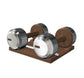 PENT. COLMIA - Luxury Dumbbells on Wooden Stand