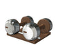 PENT. COLMIA - Luxury Dumbbells on Wooden Stand
