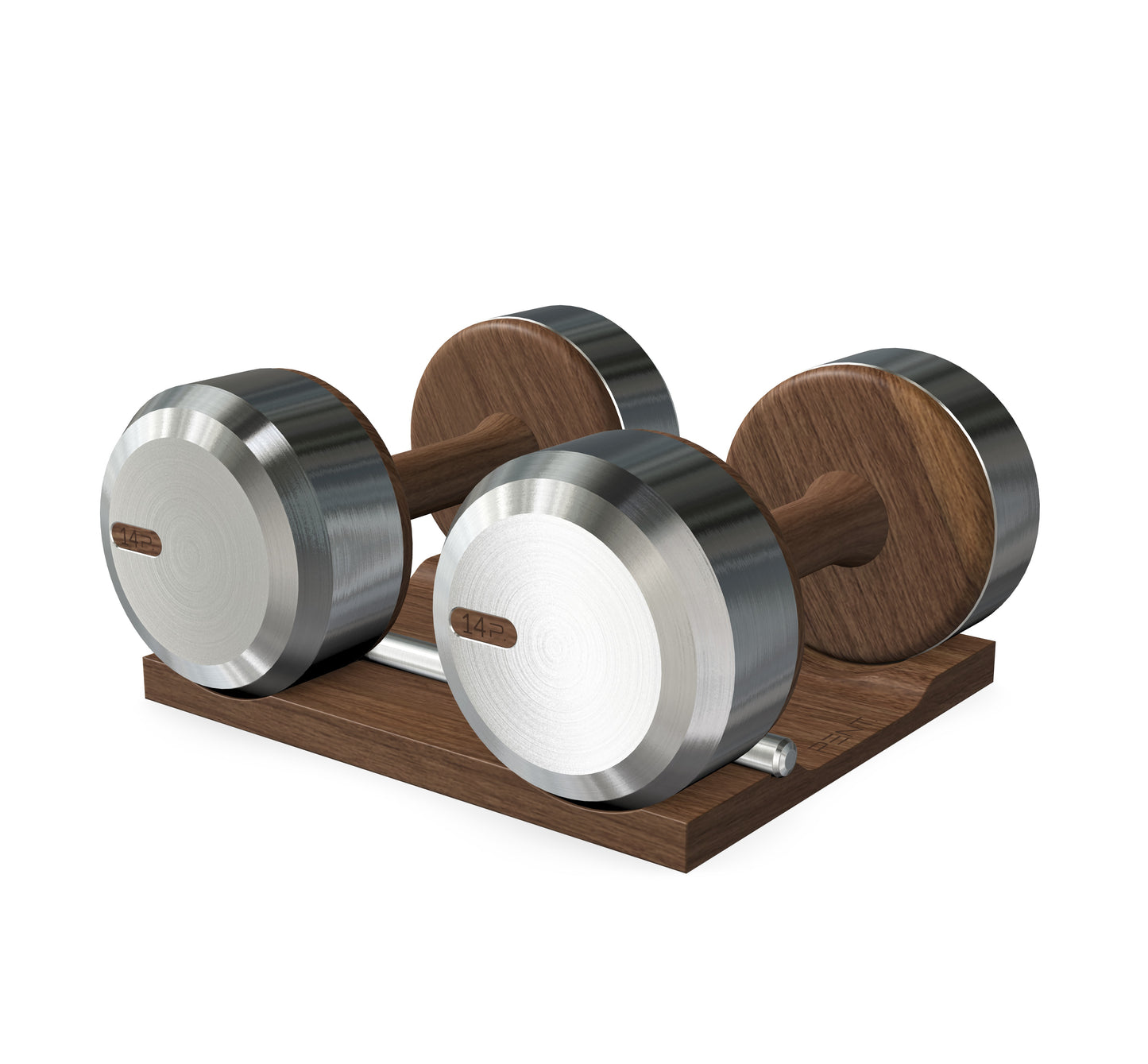 PENT. COLMIA - Luxury Dumbbells on Wooden Stand