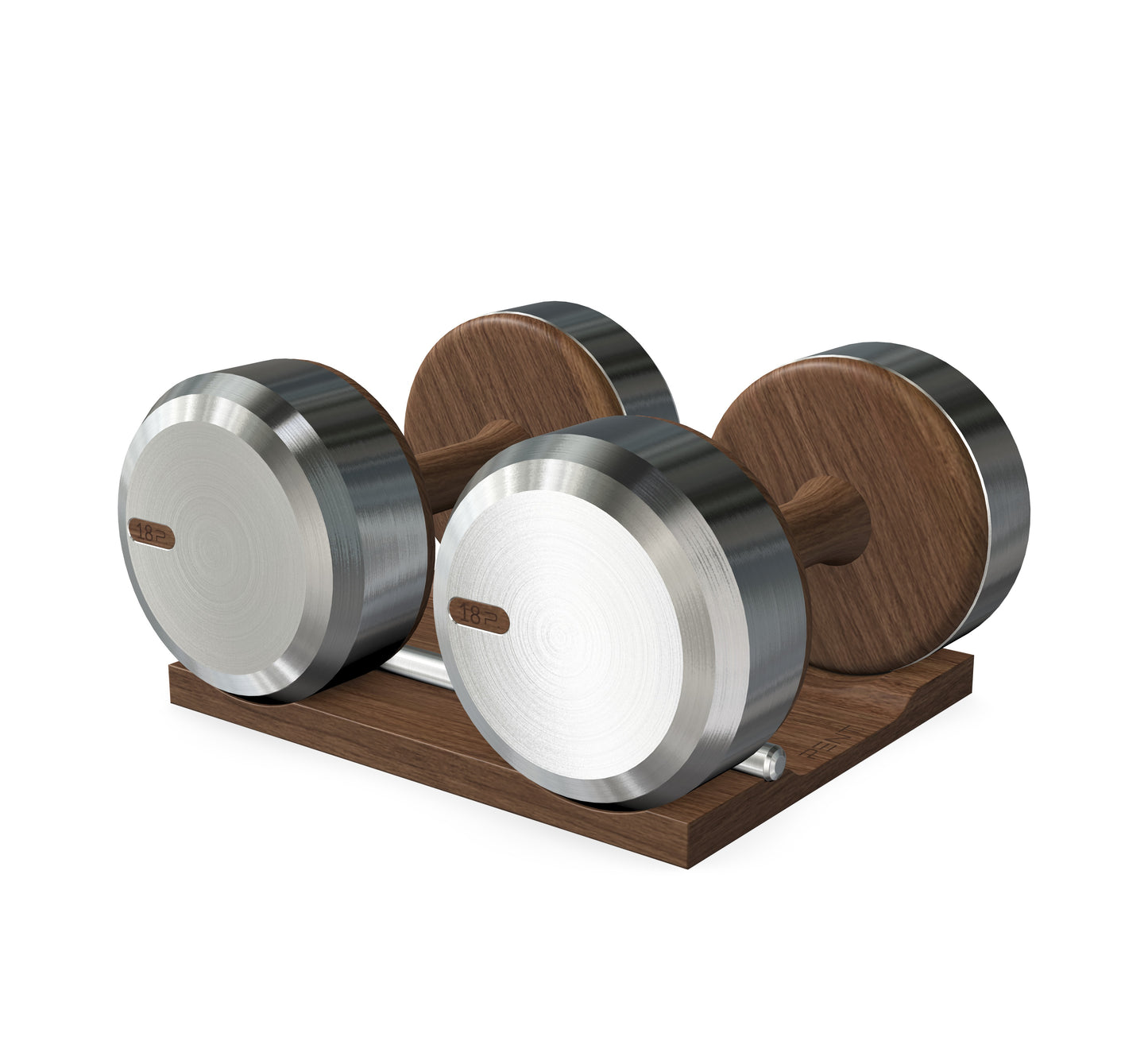 PENT. COLMIA - Luxury Dumbbells on Wooden Stand