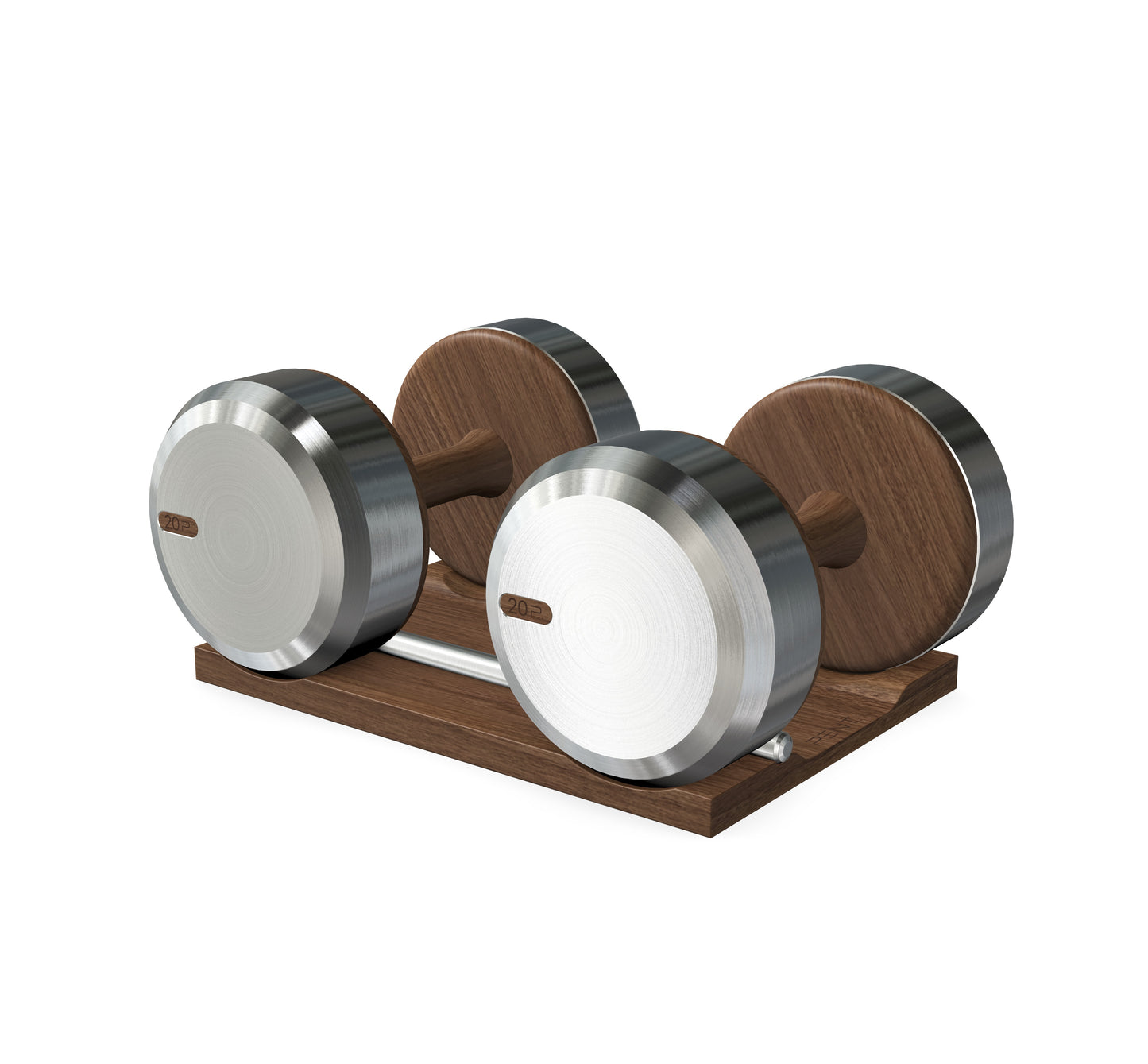 PENT. COLMIA - Luxury Dumbbells on Wooden Stand