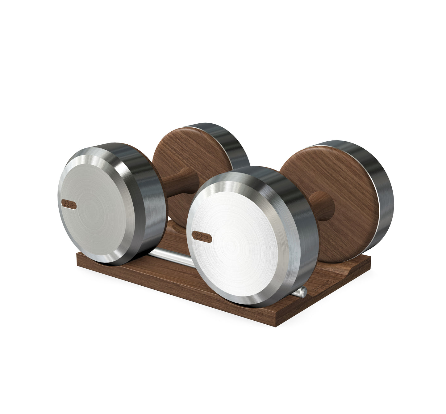 PENT. COLMIA - Luxury Dumbbells on Wooden Stand