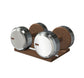 PENT. COLMIA - Luxury Dumbbells on Wooden Stand