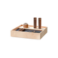 Floor Set A – compact strength training kit with walnut wood box and gold-plated fittings.