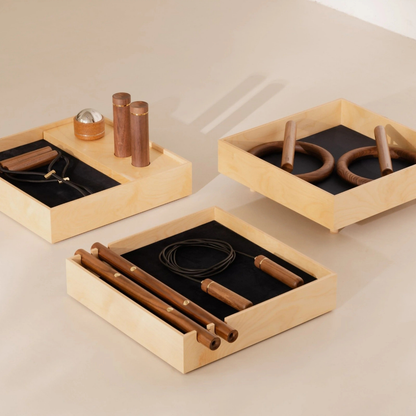 Luxury training kit with dumbbells, expanders, and push-up bars for everyday fitness.