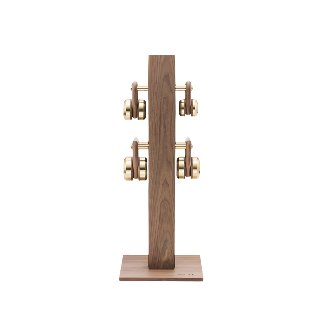 PENT. LOVA Set - In Gold - Kettlebells on a Vertical Stand
