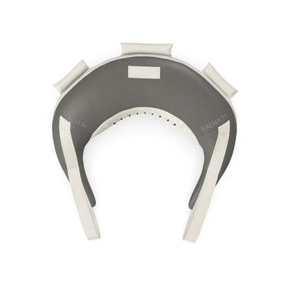 Luxury fitness equipment, handcrafted with luxurious Italian leather, filled with leather scraps and sand. Base leather in grey, accent leather in white color. PENT. KALNA - Luxury Bulgarian Bag