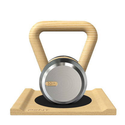 PENT. LOVA - Luxury Kettlebell with Wooden Stand