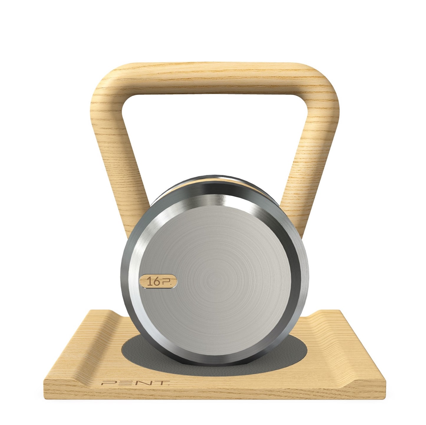 PENT. LOVA - Luxury Kettlebell with Wooden Stand