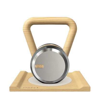 PENT. LOVA - Luxury Kettlebell with Wooden Stand