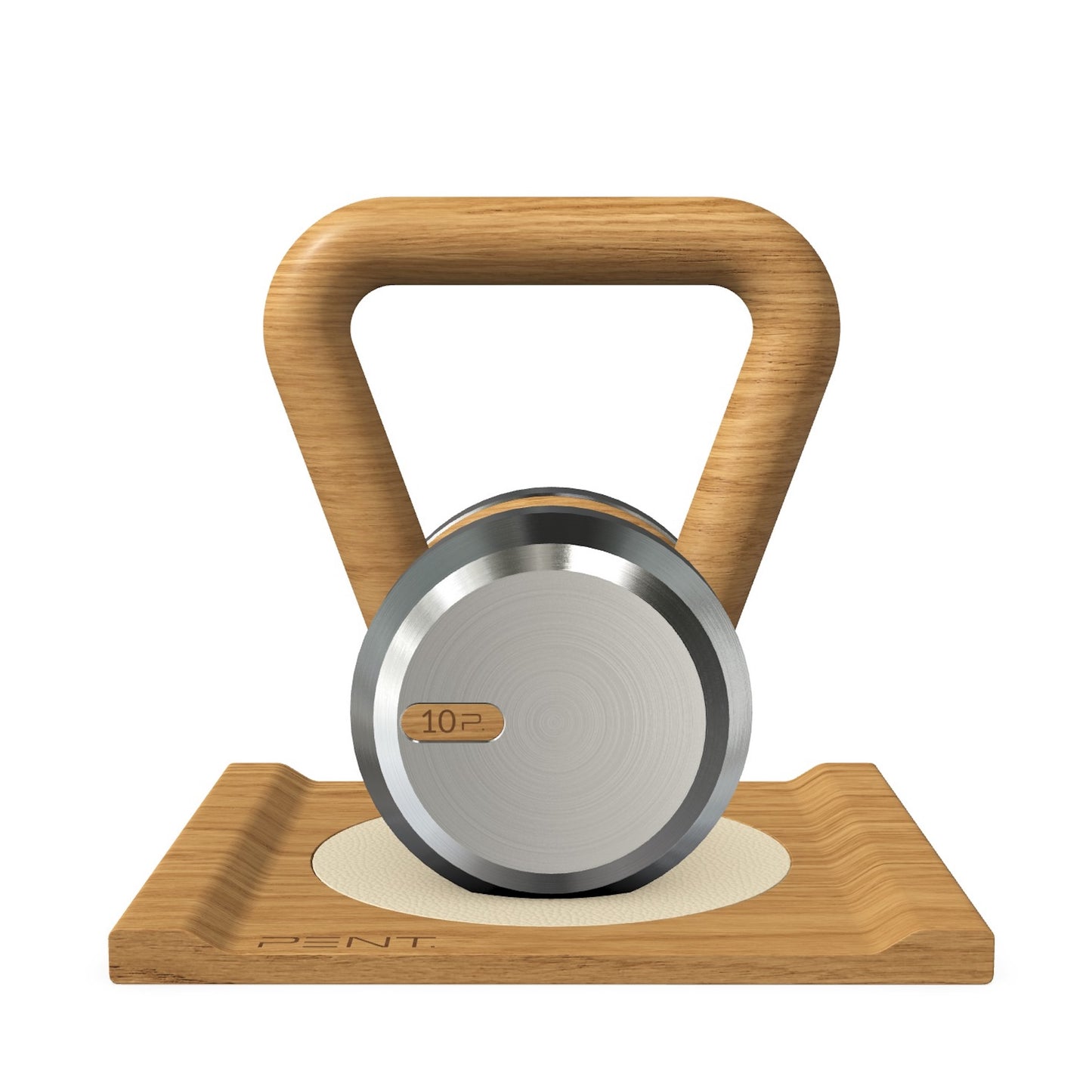 PENT. LOVA - Luxury Kettlebell with Wooden Stand