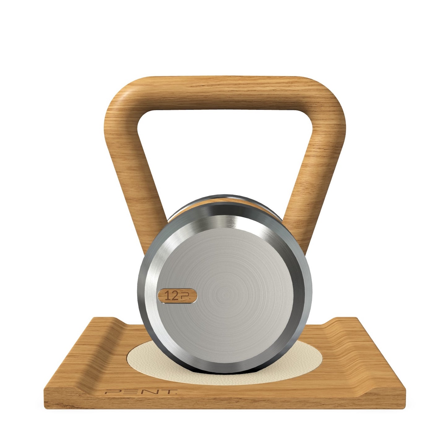 PENT. LOVA - Luxury Kettlebell with Wooden Stand