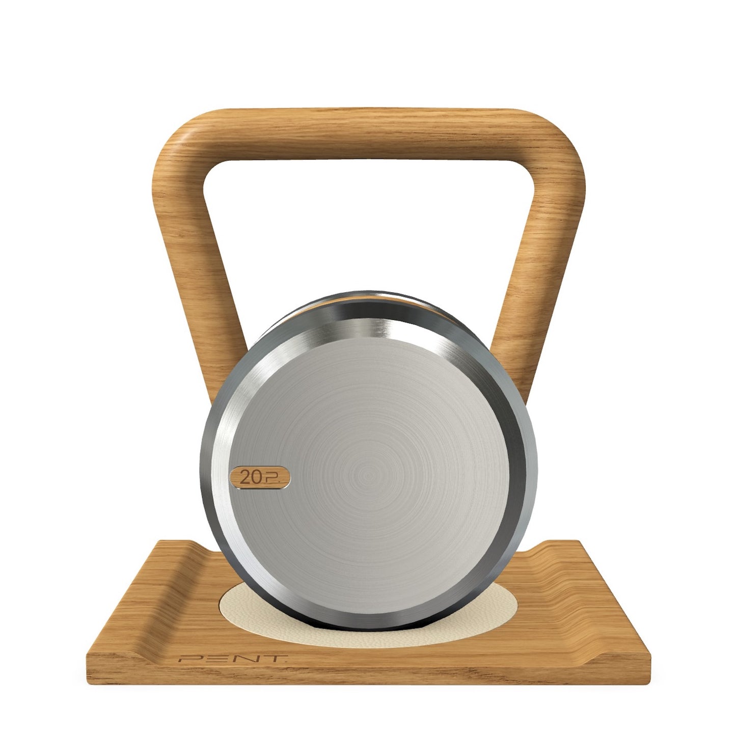 PENT. LOVA - Luxury Kettlebell with Wooden Stand