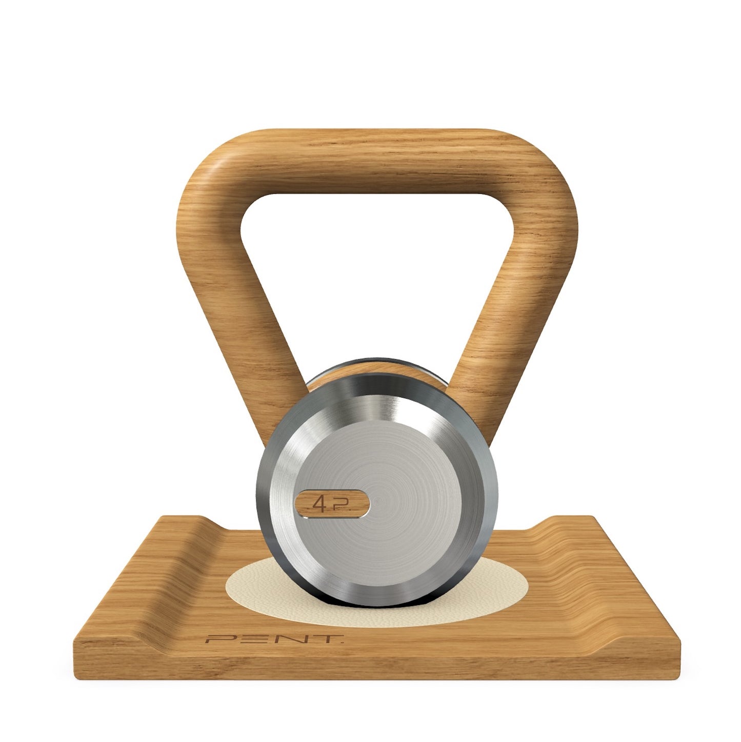 PENT. LOVA - Luxury Kettlebell with Wooden Stand