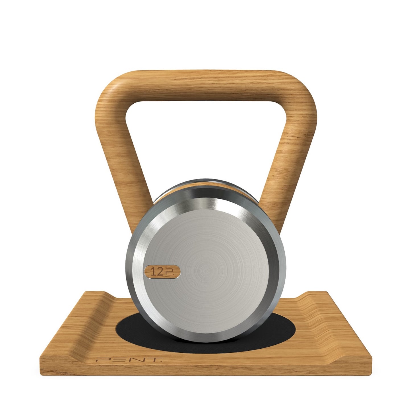 PENT. LOVA - Luxury Kettlebell with Wooden Stand